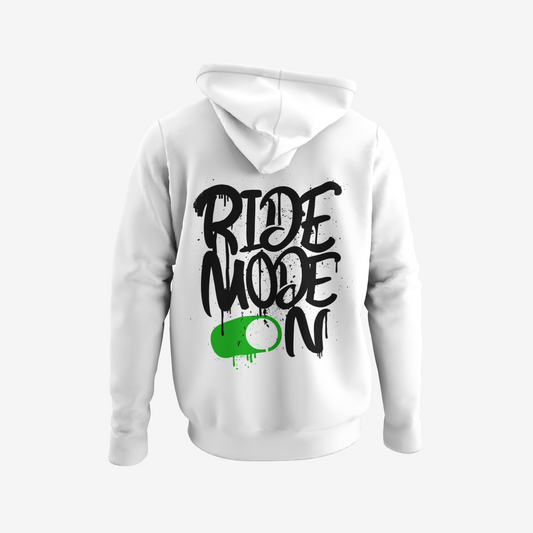 Ride Mode ON - Backprint Zip Hoodie Unisex