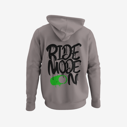 Ride Mode ON - Backprint Zip Hoodie Unisex