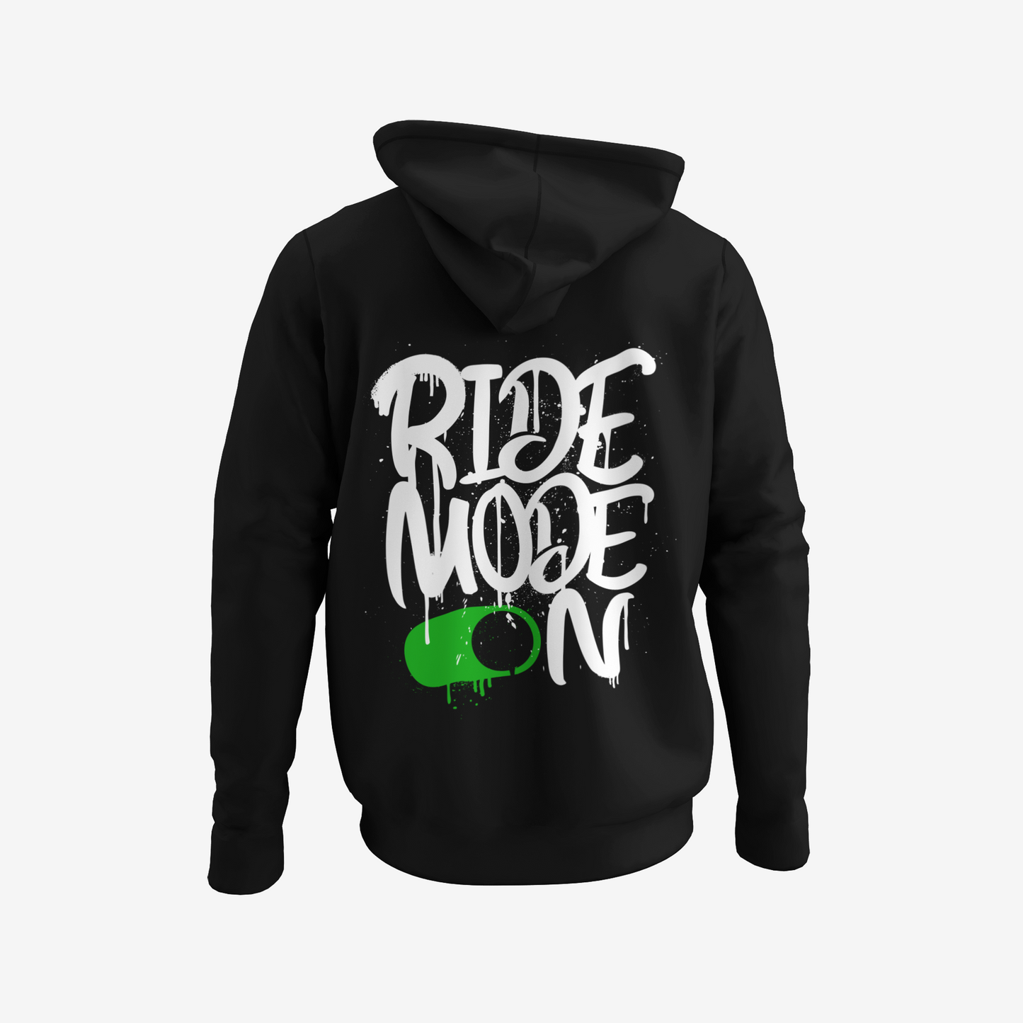 Ride Mode ON - Backprint Zip Hoodie Unisex